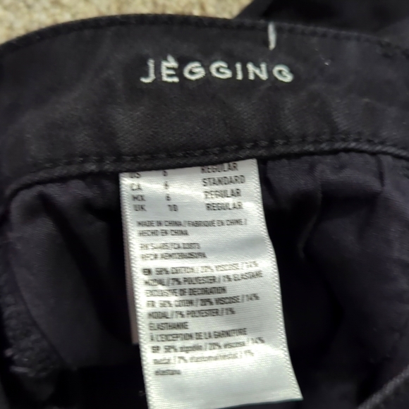 American Eagle Super Stretch Jegging Black Size 6 - Picture 4 of 5